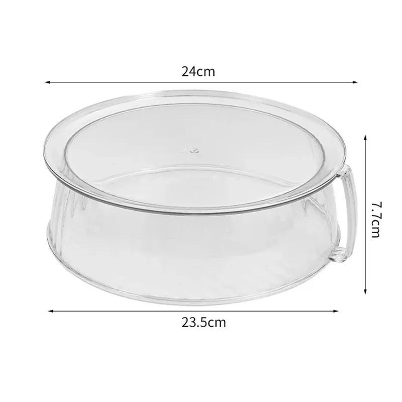 Microwave Food Cover Serving Plate Cover Microwave Splatter Cover Transparent Smooth Surface with Handle 10" Microwave