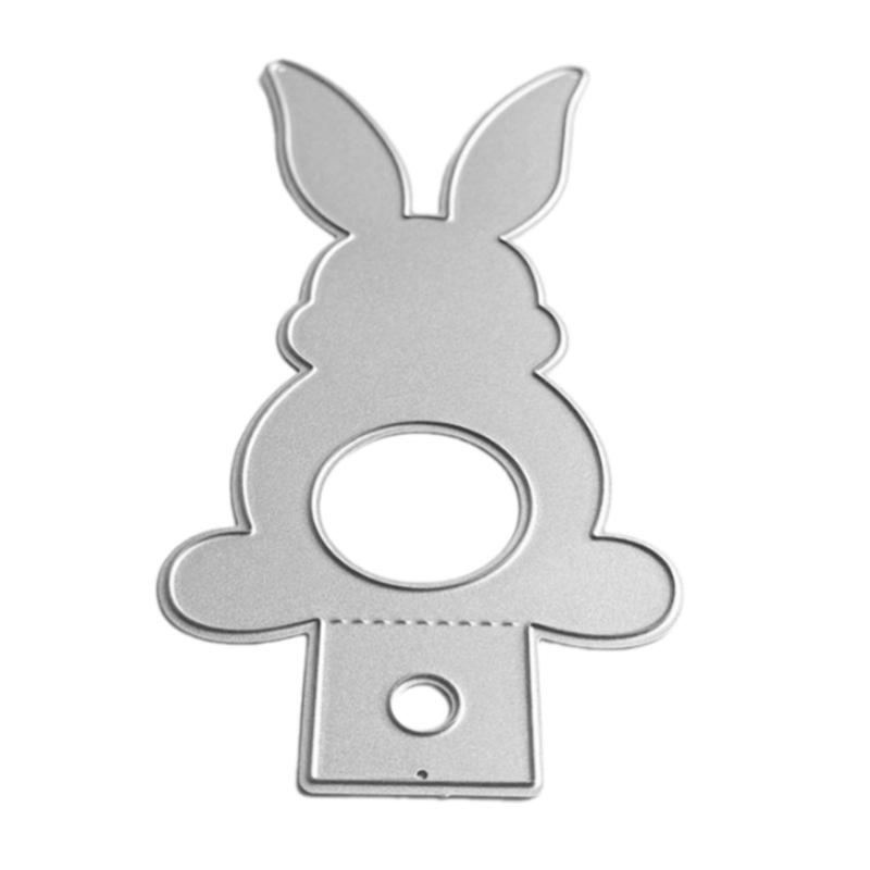 Easters Rabbits Metal Cutting Dies Templates Molds Embossing Stencils Die Cuts for Scrapbooking Cards Making Decorations