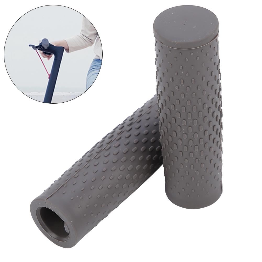 1 Pair Anti Slip Rubber Handlebar Grip Set for Xiaomi Mijia M365 Electric Scooter