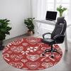 1pc Heart Patterns Carpet, Round Non Slip Durable Large Size Office Carpet, Suitable for Office