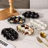 Retro Egg Sauce Ceramic Tray, Dried Fruit Snack Tray, Fruit Platter, Pre-Meal Snack Tray