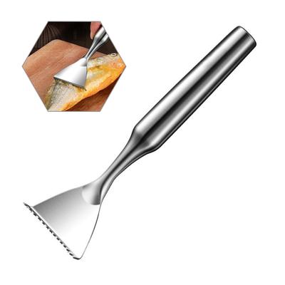 1pc Stainless Steel Fish Scale Knife Scale Scraper Sawtooth Scraping Fish Scales Remover Sharp Scraper Tool Kitchen Accessories