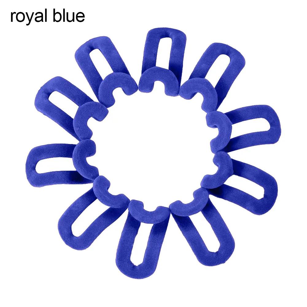 10PCS Mini Flocking Clothes Rack Home Creative Anti-slip Hooks Clothes Hanger Easy Hook Closet Household Organizer