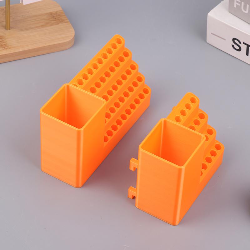 1Pc Drill Holder 20/50 Holes Bit Organiser Screwdriver Head Storage Toolbox Hole Board Screwdriver Stand Hex Shank Organiser