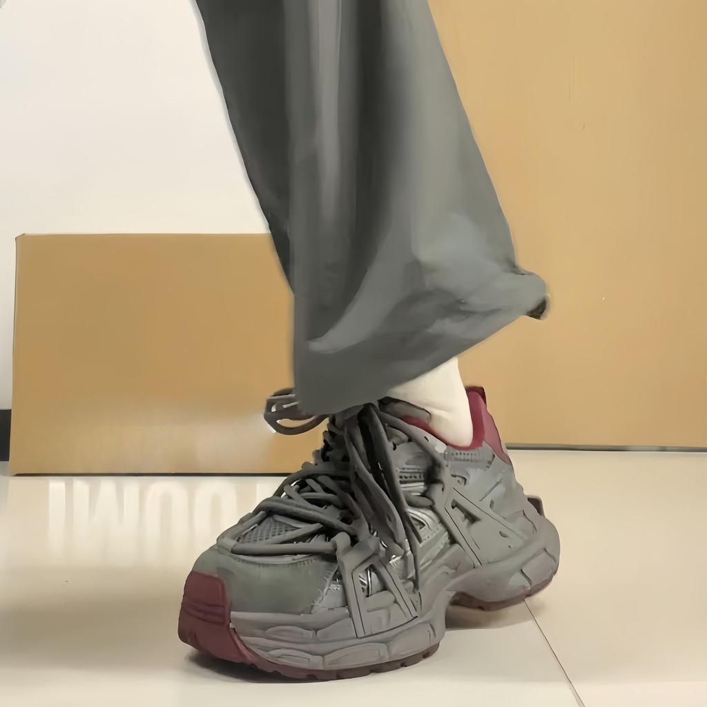 Casual Lace Up High On Platform Dad Shoes for Women New In Spring Autumn Sneakers Sale Korean Fashion 2025 Cheap Woman Footwear