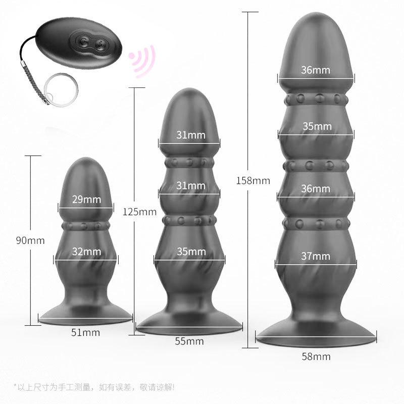 Wireless Remote Control Anal Plug - Silicone G-Spot & Prostate Massager for Men & Women, Adult Toy for Couples Play
