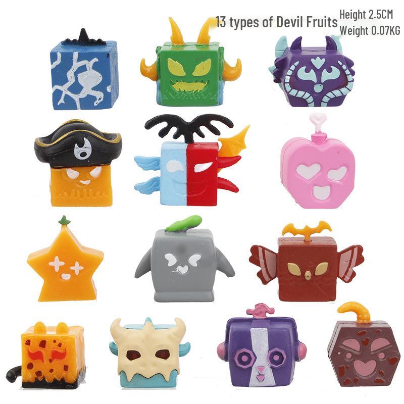 Devil Fruit Figures: 12 Styles - Brook Fruit Game Figurines for Desktop & Car Decor