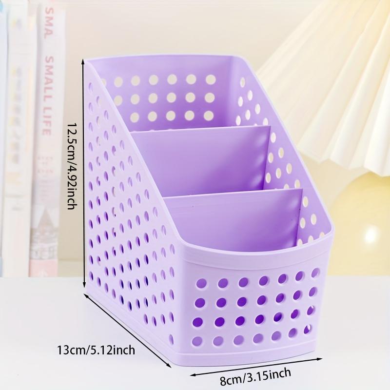 1pc School Stationery Makeup Organizer Desktop Storage Box Container for Cosmetics Jewelry Stationery Plastic Desktop Organizer
