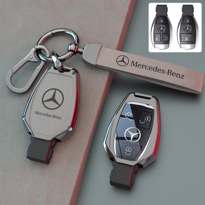 Car Key Case Full Key Case Cover Holder For Mercedes Benz A B C E Class GLS GLA GLK GLC CLS CLA AMG W204 W205 W212 W463 W176 GHIJK1