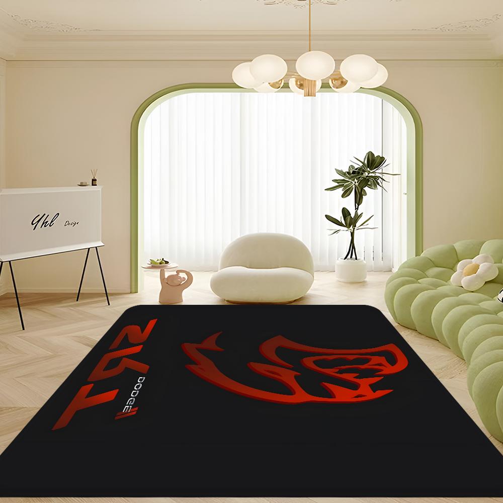 SRT Hellcat Demon Dodge Fußmatte Nordischer Stil Haustürmatte Badezimmer-Toilettenmatten Schlafzimmer Hotel Dekorationsmatte