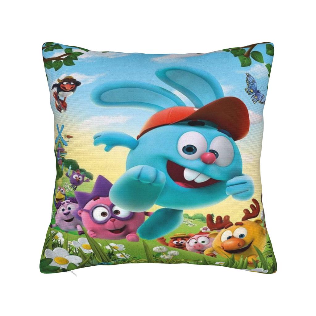 KikoRiki Animation Cartoon Pillowcase Merch Printed Cushion Cover Throw Pillow Cover Home Decor Square Multiple Sizes