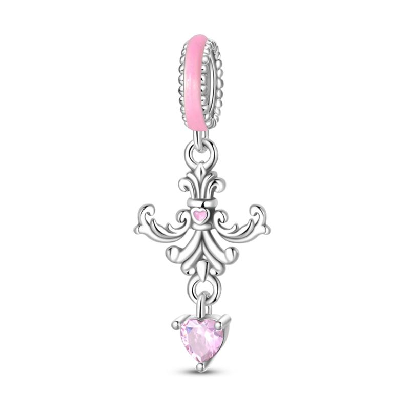 Copper Metal Bear Rabbit Koala Rainbow Horse Flamingo Princess Charm Bead Components Bead Components Compatible With Pan Authentic Original Bracelets