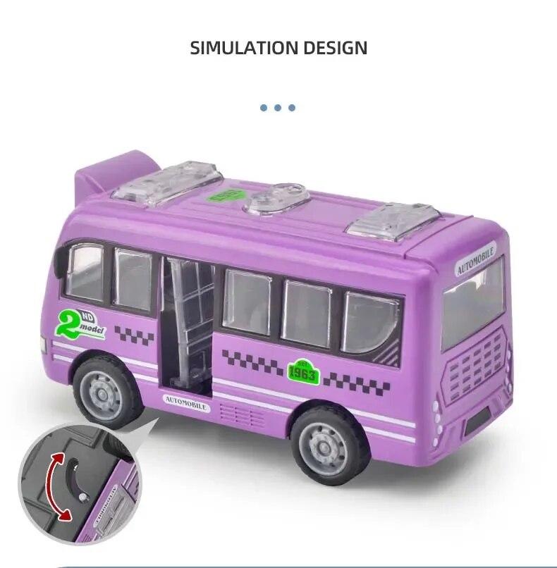 Simulation Inertial School Bus Toys Car Toys for Kids Educational Interactive Toys