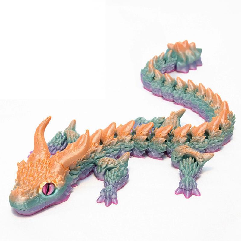 Juguete Antiestrés Con Articulación Móvil De Dragón Mágico Impreso En 3D, Juguete Giratorio Articulado Para Oficina