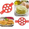Silicone Non Stick Baking Mold 7 Hole Food Grade Fried Eggs Pancake Mold Heat Resistant Porous Pancake Baking Mold