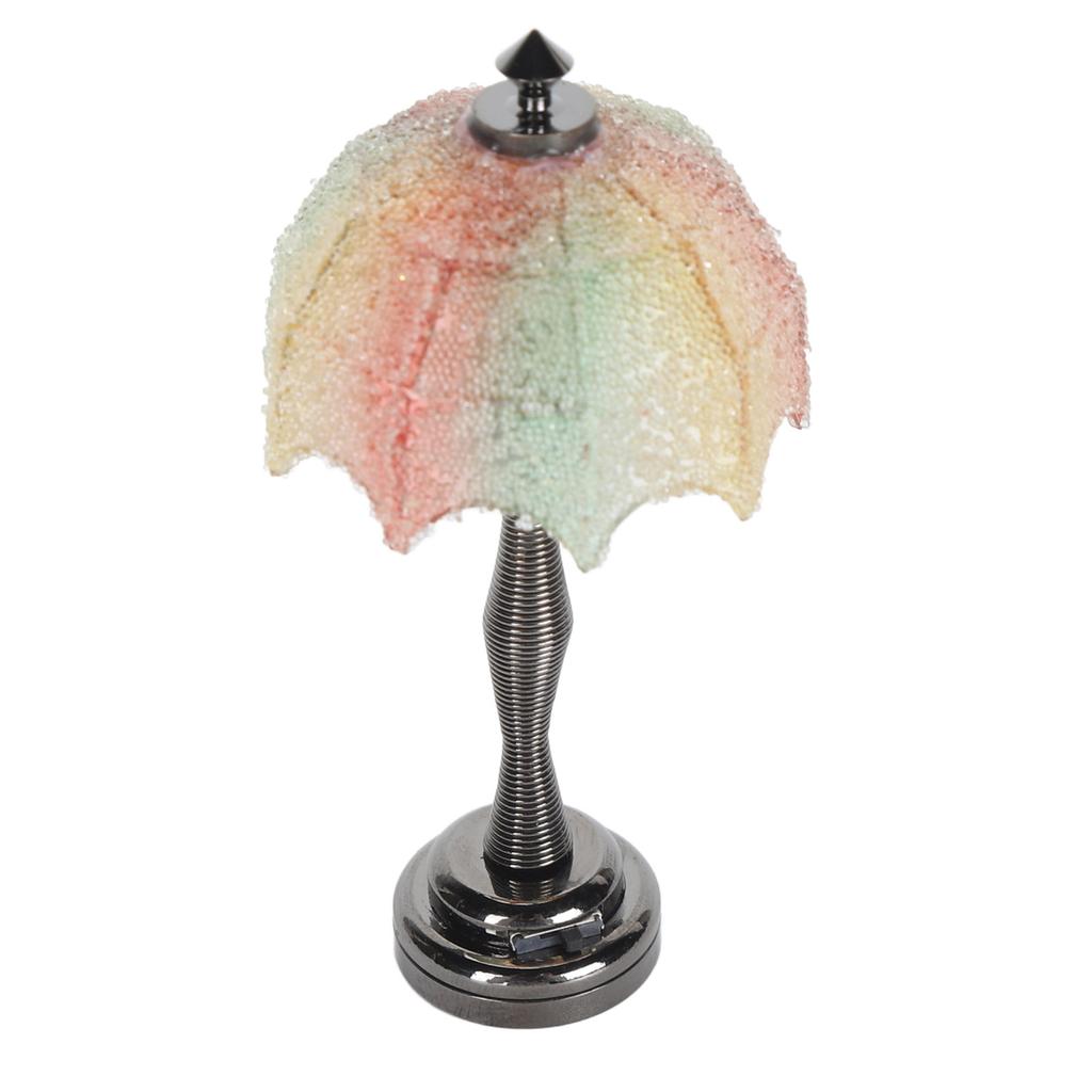 Mini Lampe de Sol de Maison de Poupée Miniature 1:Maison de Poupée Échelle 12 Lumière LED Accessoires de Meubles Décor