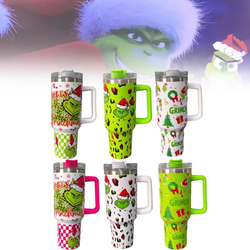 Stainless Steel The Insulated Cup Tumbler Straw Lid Coffee Mug 40oz Gift