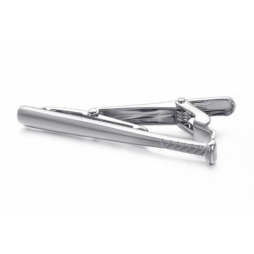 Yoursfs Baseball Tie Clip for Stylish Tie Perfect for Formal and Everyday Casual Wear Men, Silver, Clip, Wear, Gift,