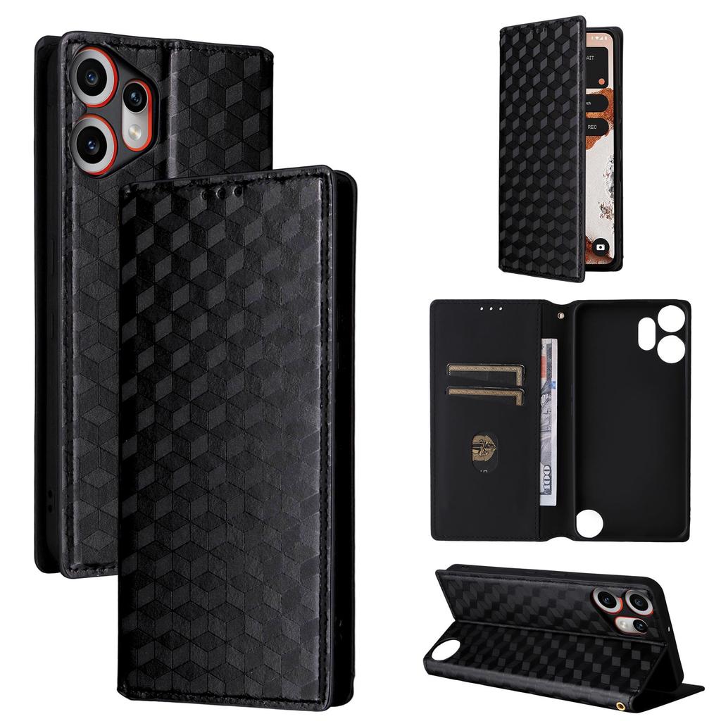 Flip Cover für Nothing CMF Phone 2 Pro PU-Leder Ganzkörperschutz Mit [RFID-Blockierung] Stoßfest Langlebig Retro Handyhülle