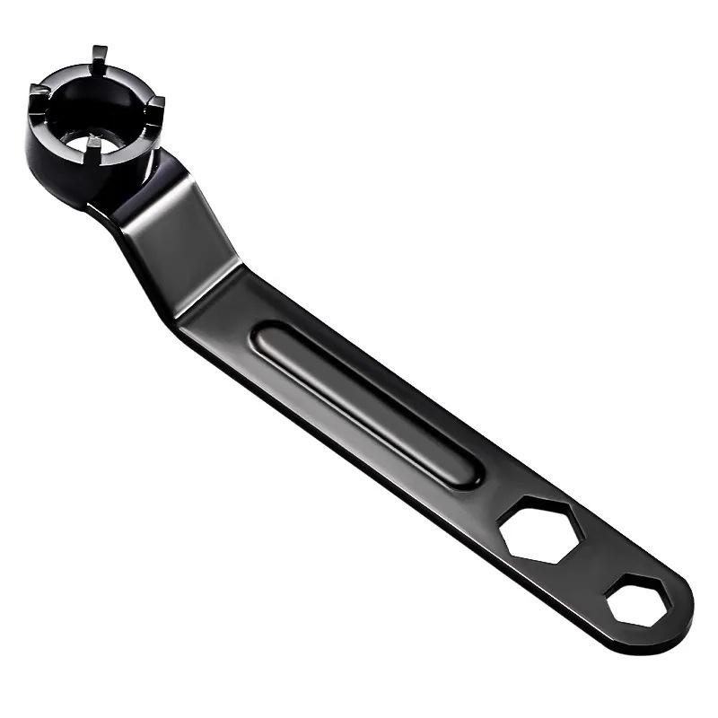 Multifunctional Thickened Four Claw Wrench Adjustable Disassembly Tool Fits Angle Grinder Household DIY Projects