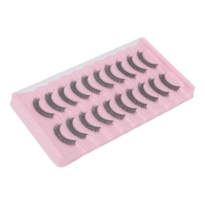 10 Paar falsche Wimpern DD Curl Multipack-Verlängerung, leicht, bequem, weiche Wimpern, Make-up