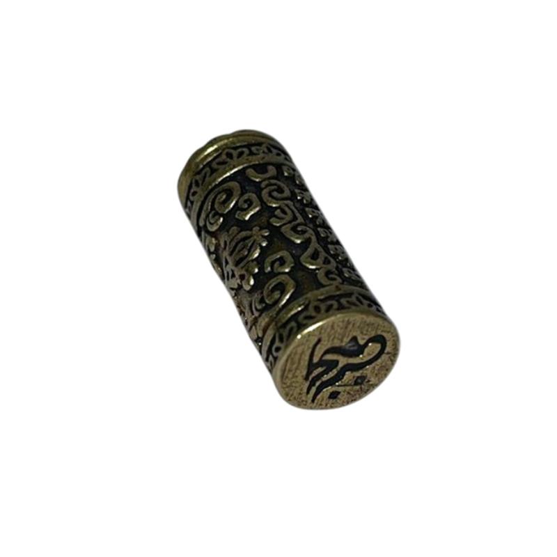 Vintage Brass Scripture Pendant Safety Auspicious Pendant Detachable Pendant