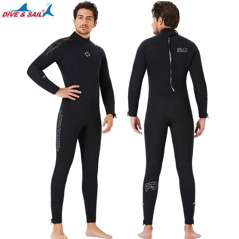 5mm Neoprene Wetsuit Men Women Full Body Thermal Dive Suit With Fleece Lining Scuba Diving Snorkeling Surfing Cold