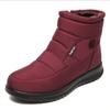 Women New Lowcut Cotton Shoes Winter Keep Warm Plush Boot Waterproof Comfortable Snow Boots Side Zipper Fashiona Shoe Woman