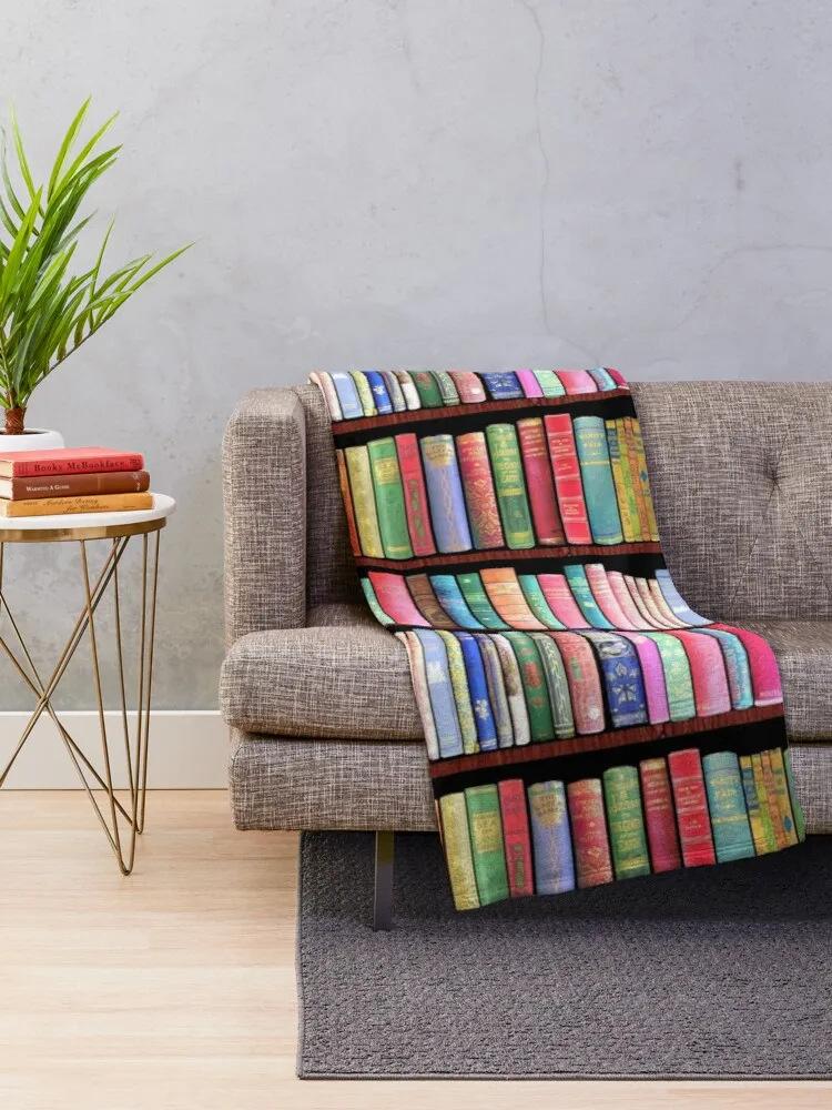 Book Printing Flannel Blanket Library Pattern Blanket Sofa Bedroom Nap Blanket Production Source