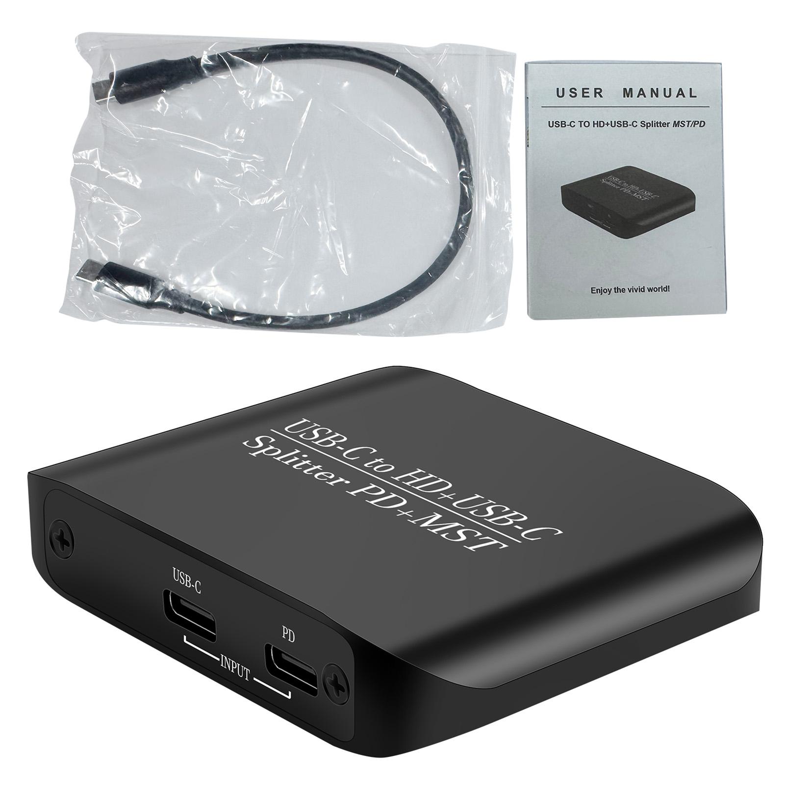 

Конвертер с Type C на TYPE C и интерфейс мультимедиа высокой четкости Поддерживает MST 4K 60 Гц HDR