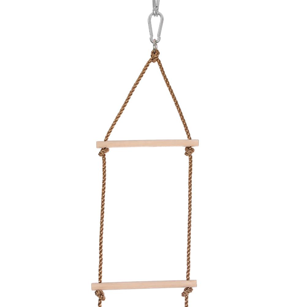 Scară de frânghie pentru copii cu trepte din lemn Scară de frânghie exterior interior Scară de cățărat Jucării leagăn pentru copii