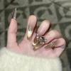 Dorisun Cat Eye Luxury Manicure: Flash Zircon Diamond Artisan Nails
