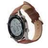 Men Digital Watch Dual Time Stopwatch Calendar Alarm Clock Waterproof Sports Watch with EL Luminous Coffee