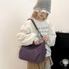Borse a Tracolla da Donna in Nylon Impermeabili Semplici Borsa a Spalla da Donna di Grande Capacità Leggera Tinta Unita Multitasche Borsa Tote Femminile