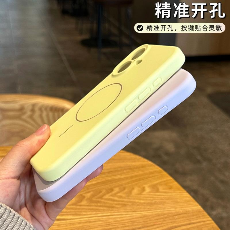 Applicable to Apple 11 mobile phone case, new liquid silicone magnetic suction iPhone11ProMax camera button all-inclusive case