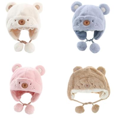 Kleinkind Fleece Ohrenschutz Mütze mit Verstellbarer Größe Kleinkind Warme Ohrenschützer Mützen Plüsch Ohrenklappen Babymütze für Kleinkinder