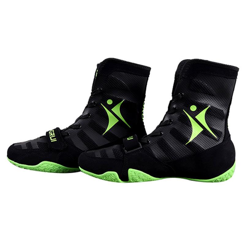 

High Top Outdoor Male Flighting Training Sneakers Boxing Shoes for Mens Anti-Slip Sport Shoes Men Training Shoe 35