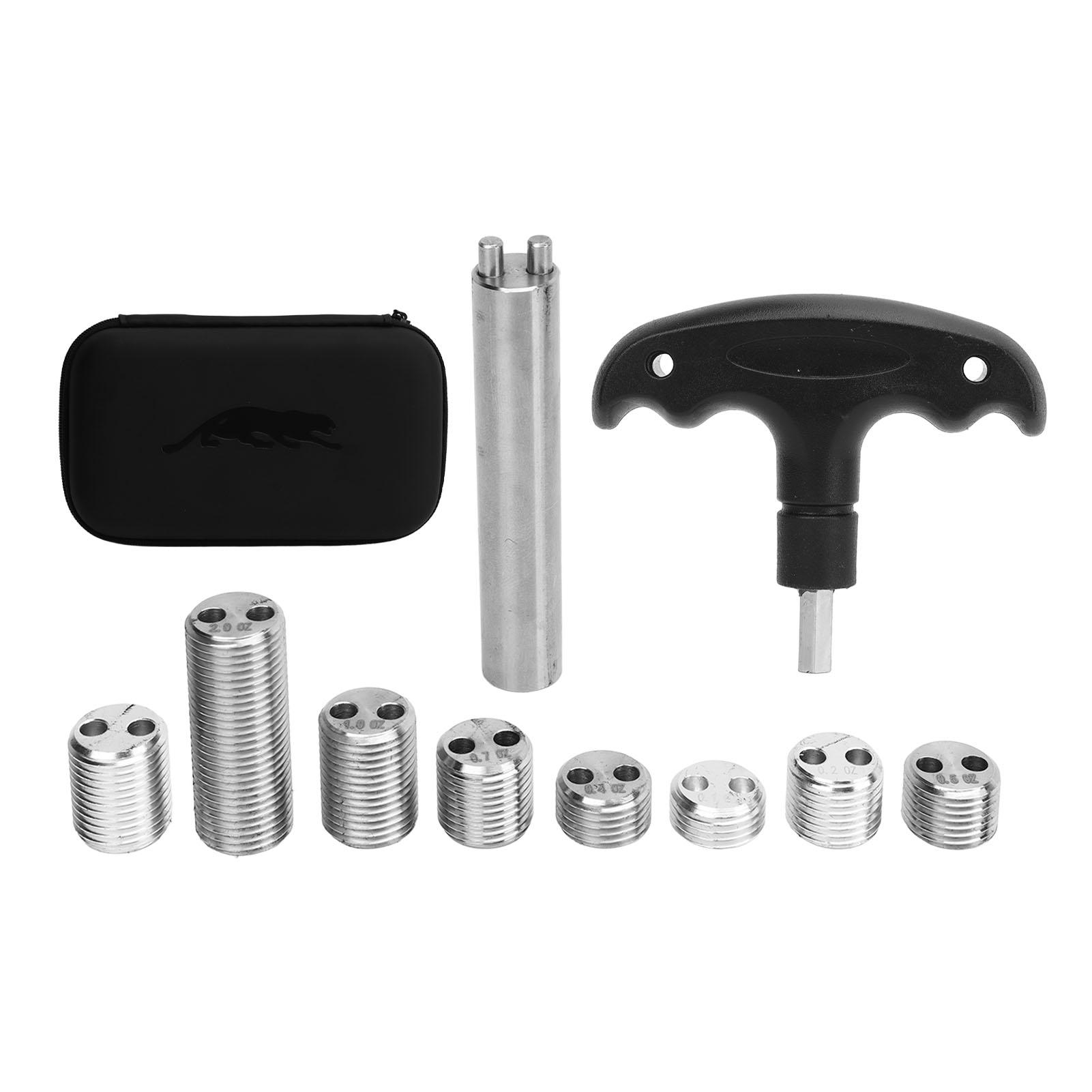 

Pool Cue Weight Bolts Kit Adjustable Weight Billiard Screw Tool SUS and Aluminum