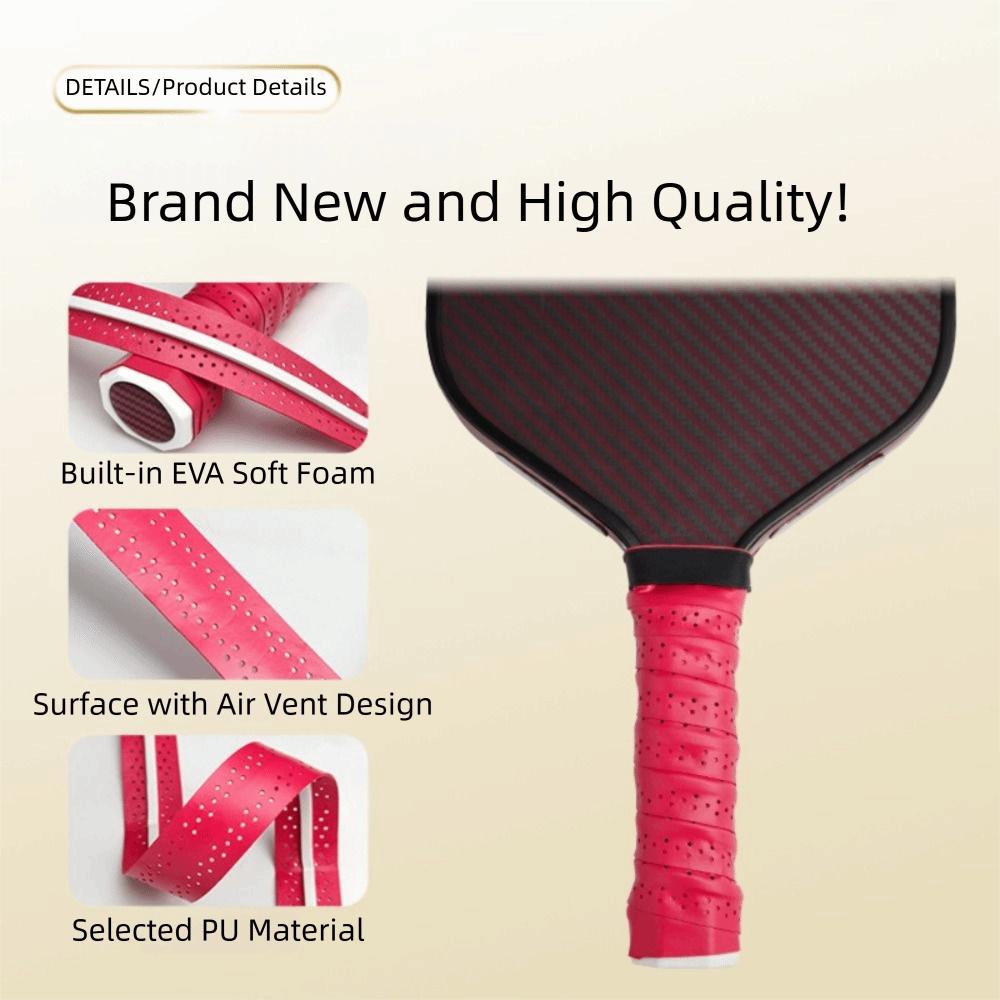 Raised Ridge Pickleball Grip Tape Universal Paddle Grip Cover Premium Cozy Overgrip Wrap  Training