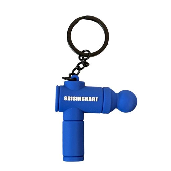 Keychain Pendant Multi-Color Design Lightweight Soft Silicone Mini Fascial Machine Shape Keychain Portable Decompression Toy Backpacks Fitness