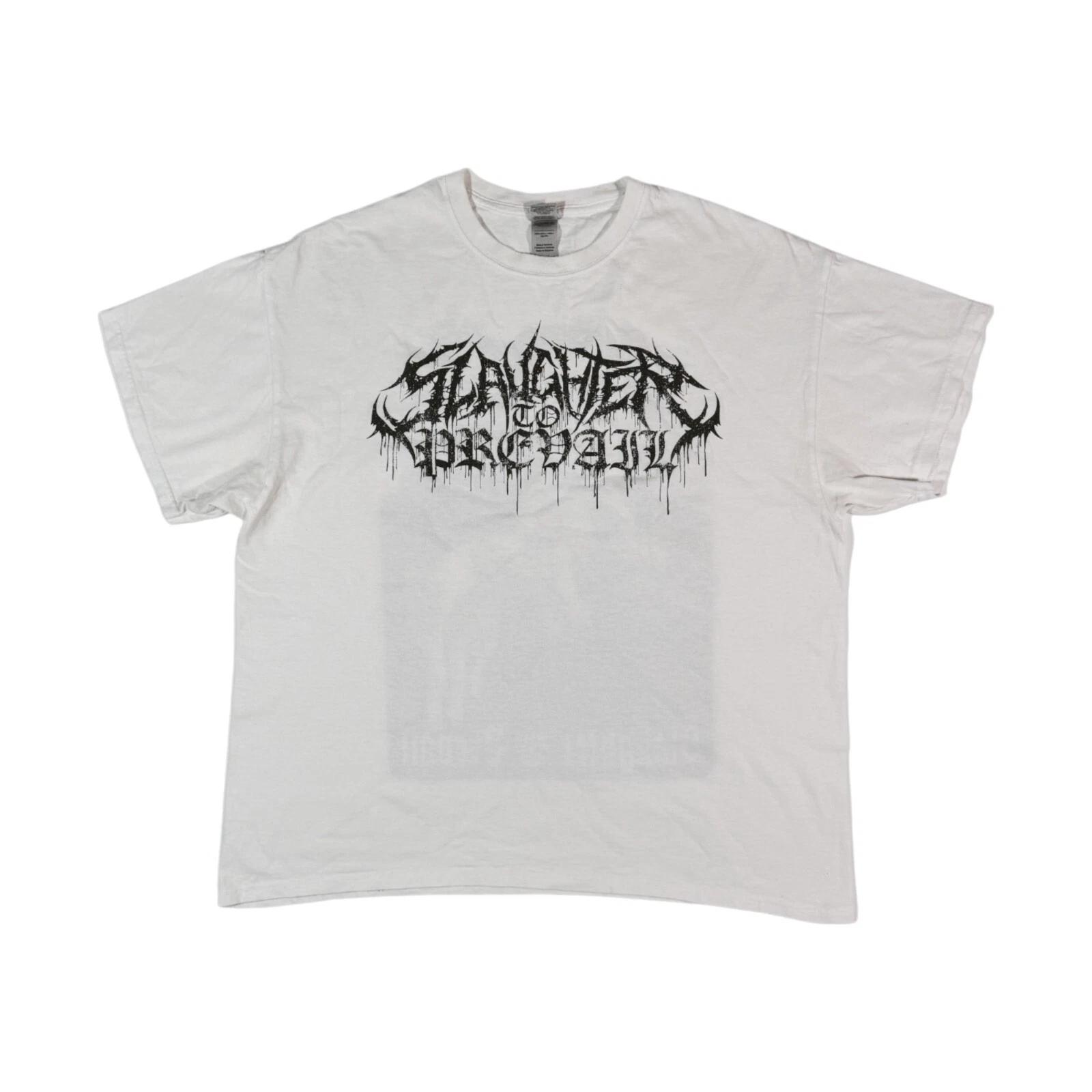 

Slaughter to Prevail T-shirt Deathcore Band White Tee XL L