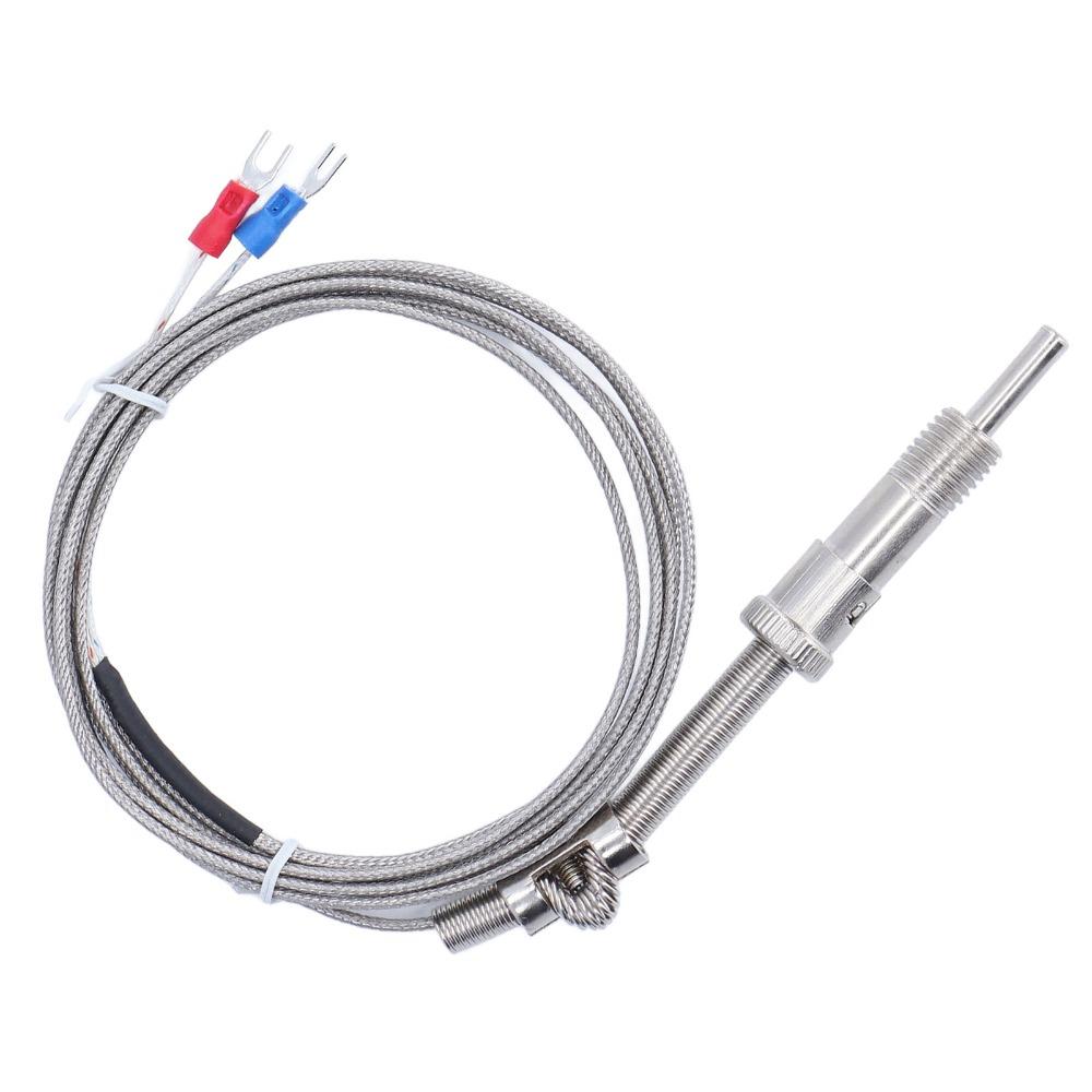 0-600℃ K Type Thermocouple Shielded Wire Compression Spring Temp Measuring Probe Screw Probe High Accuracy Temperature Sensor