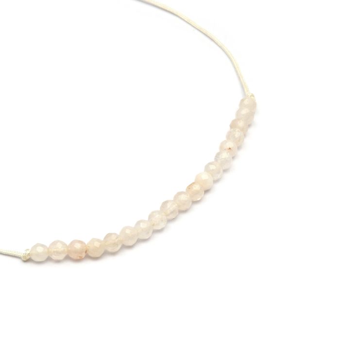 Bracelet - Luxenter - Aquisa - Argent 925 - Jade blanc - Finition rhodiée