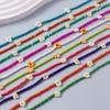 Fashion Handmade Colorful Beads Necklace Bohemian Flower Beaded Necklaces for Women Girls Party Holiday Jewelry Gift