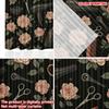 2D flat printing 2pcs Window Treatment Curtains Barber shop1 Digital Printed Polyester Drapes Festive Wall Decor Perfect for