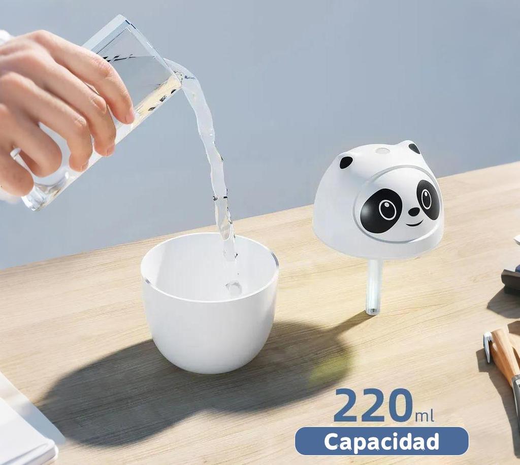Haushalt Luftbefeuchter Diffusor für ätherische Öle im Panda-Stil, geeignet für Zuhause, Kinder, Schlafzimmer, multifunktionaler Luftbefeuchter