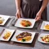 Wutuo White Ceramic Dinner Plate Set