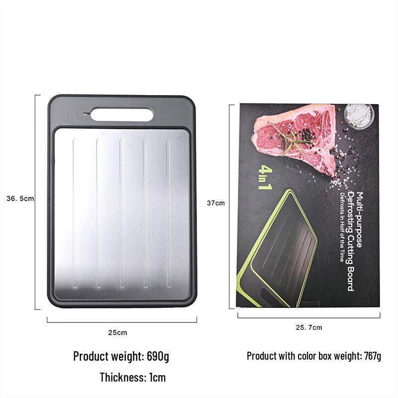 ZISIZ Double-Sided Defrosting Cutting Board with Sharpener