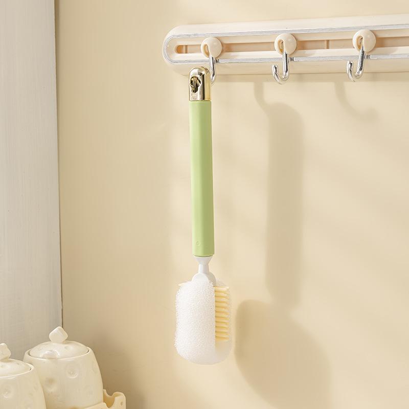 Green Cleaning Brush - Multi-Purpose Scrub Brush for Kitchen, Bathroom and Household Cleaning One Size