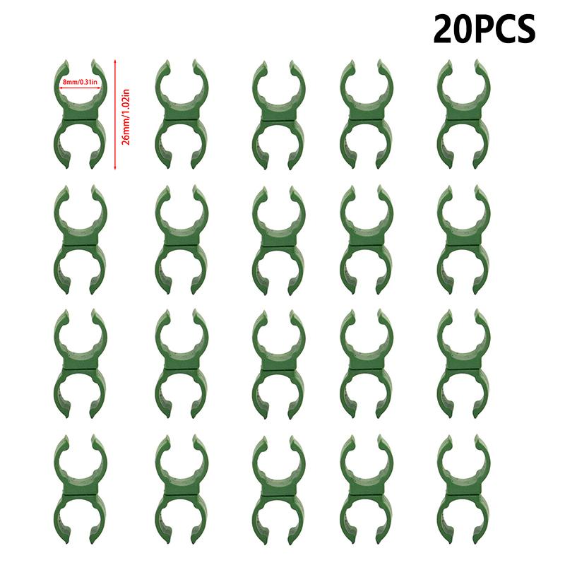 20/30/50pcs Plant Trellis Connector Clip Garden Climbing Rattan Stent Rod Connectors Adjustable Buckle Garden Tool Partsattan